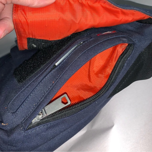 auth JACK SPADE navy canvas CROSSBODY messenger - Picture 8 of 10